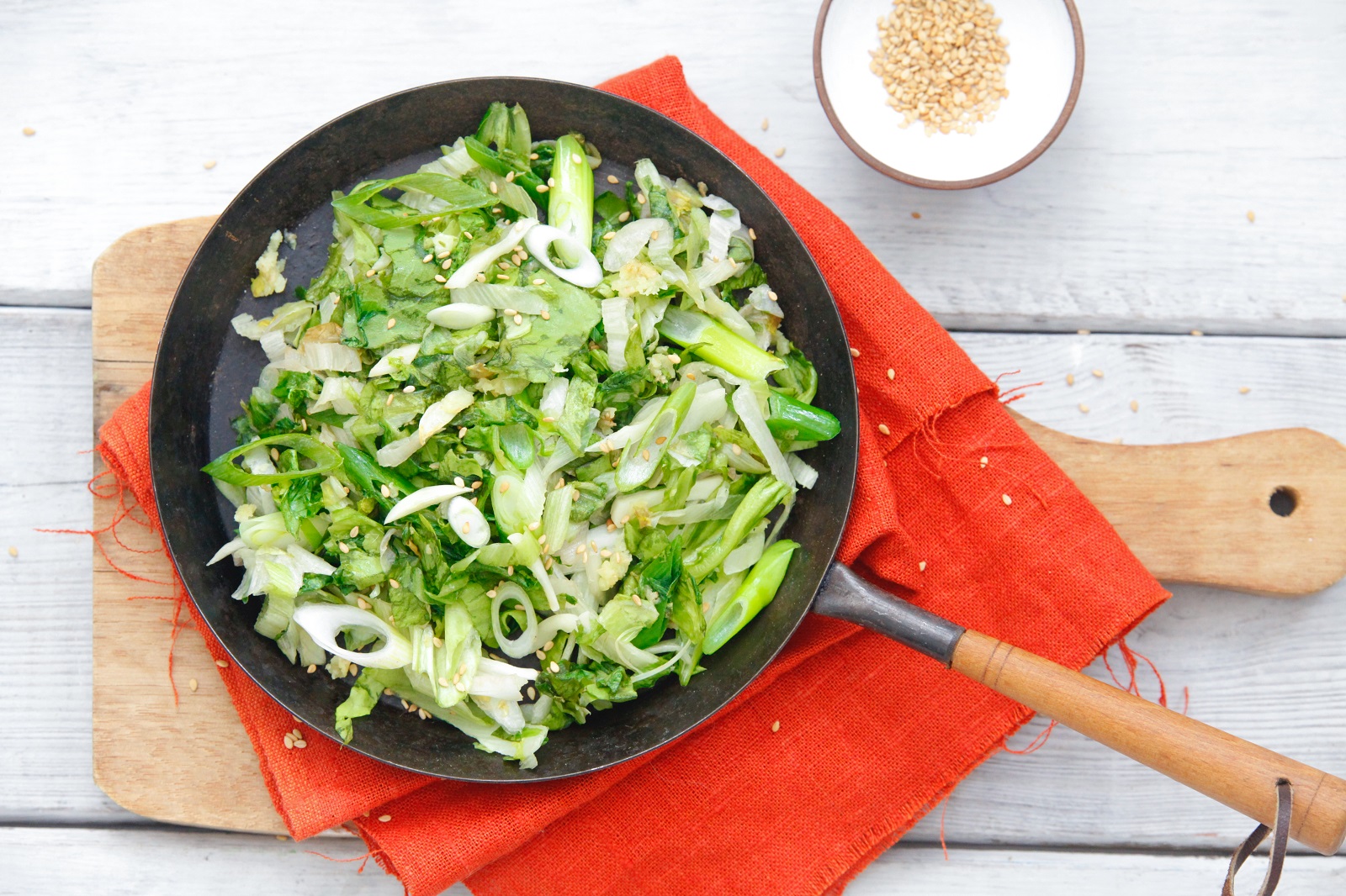 Veggipedia - Endive stir-fried with sesame and ginger