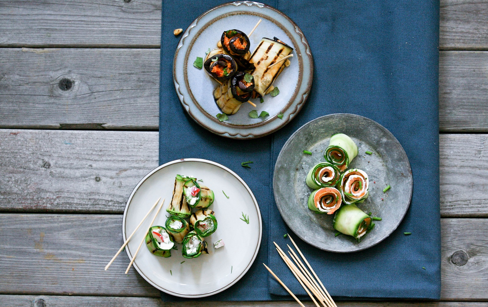 Veggipedia - Cucumber rolls with salmon