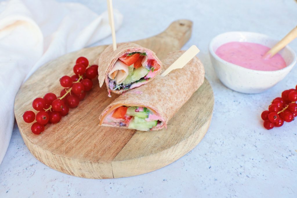 Veggipedia - Chicken & veggie wraps