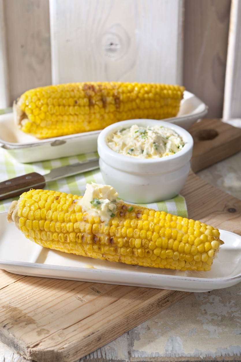 Veggipedia - Corn cob with lemon sauce