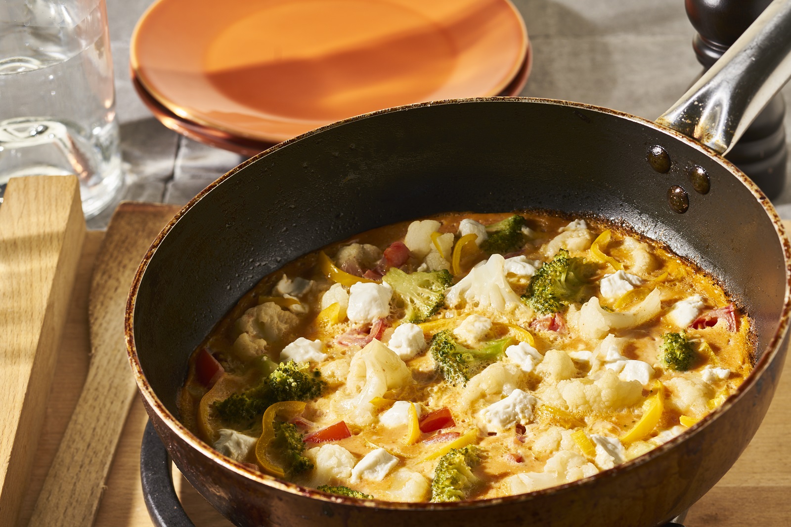 Veggipedia - Omelette with broccoli and goat cheese