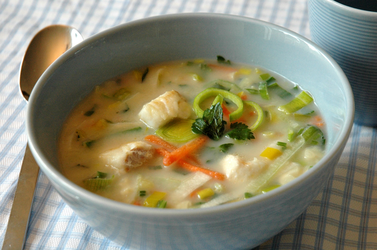 Veggipedia - Leek soup with fish